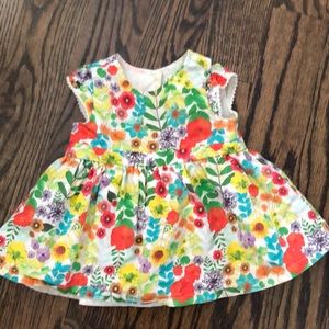 Cherokee floral print dress nb g size 3/6 months